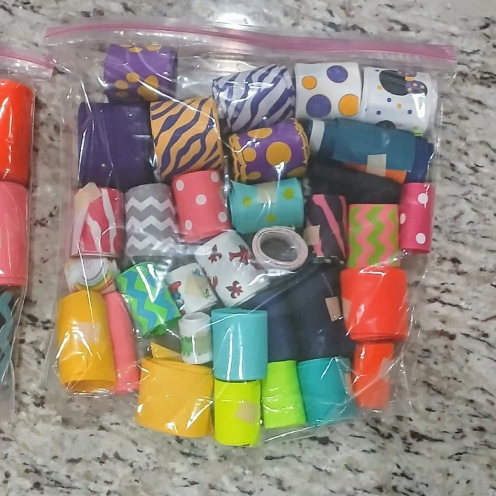 RIBBON All sizes/colors/ patterns/fabrics, 70-100 rolls Holiday/Bows/Scrapbook - Picture 7 of 14
